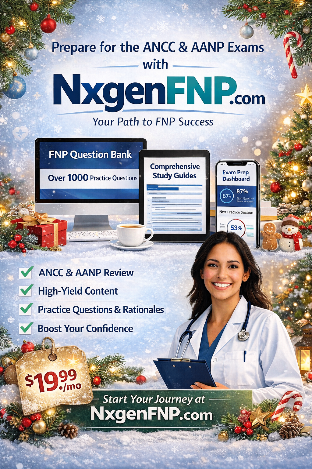 FNP Study Guide & AANP/ANCC Board Prep 2025 | NxgenFNP - #1 FNP Exam Prep
